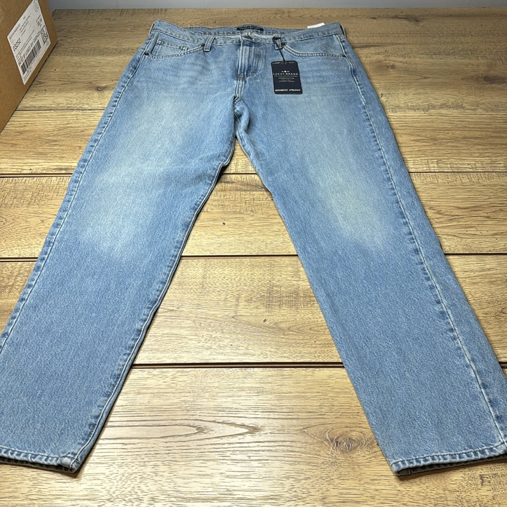 Lucky Brand Mid Rise Authentic Blue Straight Leg Jeans Classic Style Size 29 - Picture 4 of 12